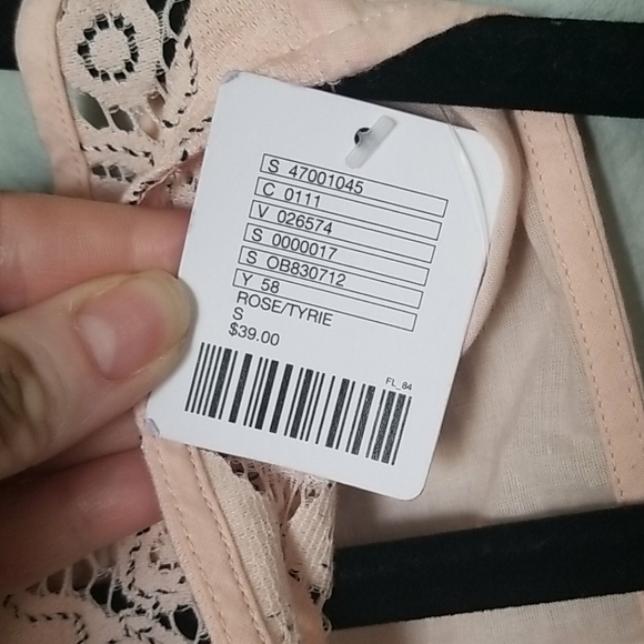 Urban Outfitter Flirty Girly Sweet Twee pink peplum NWT sleeveless crop small - Picture 4 of 6